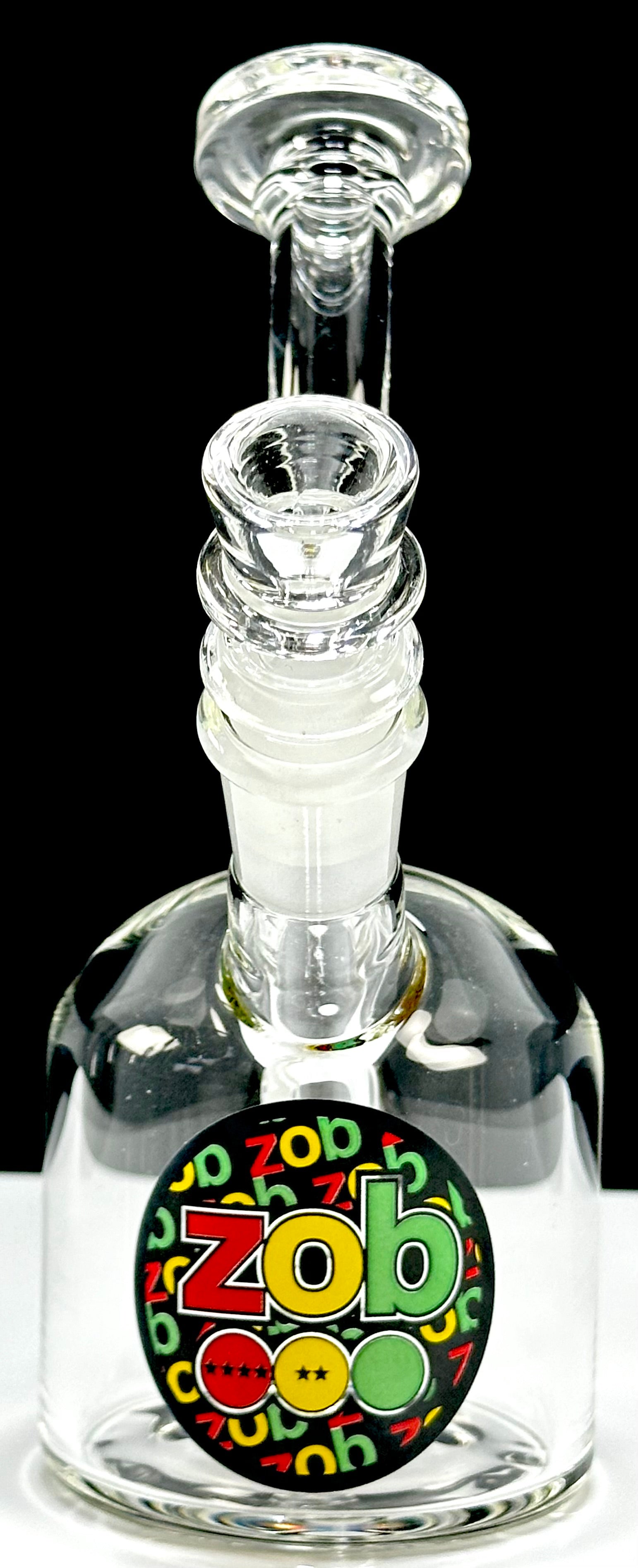 Zob 8 inch 75mm Chamber Bubbler with Diffused Downstem Rasta Label