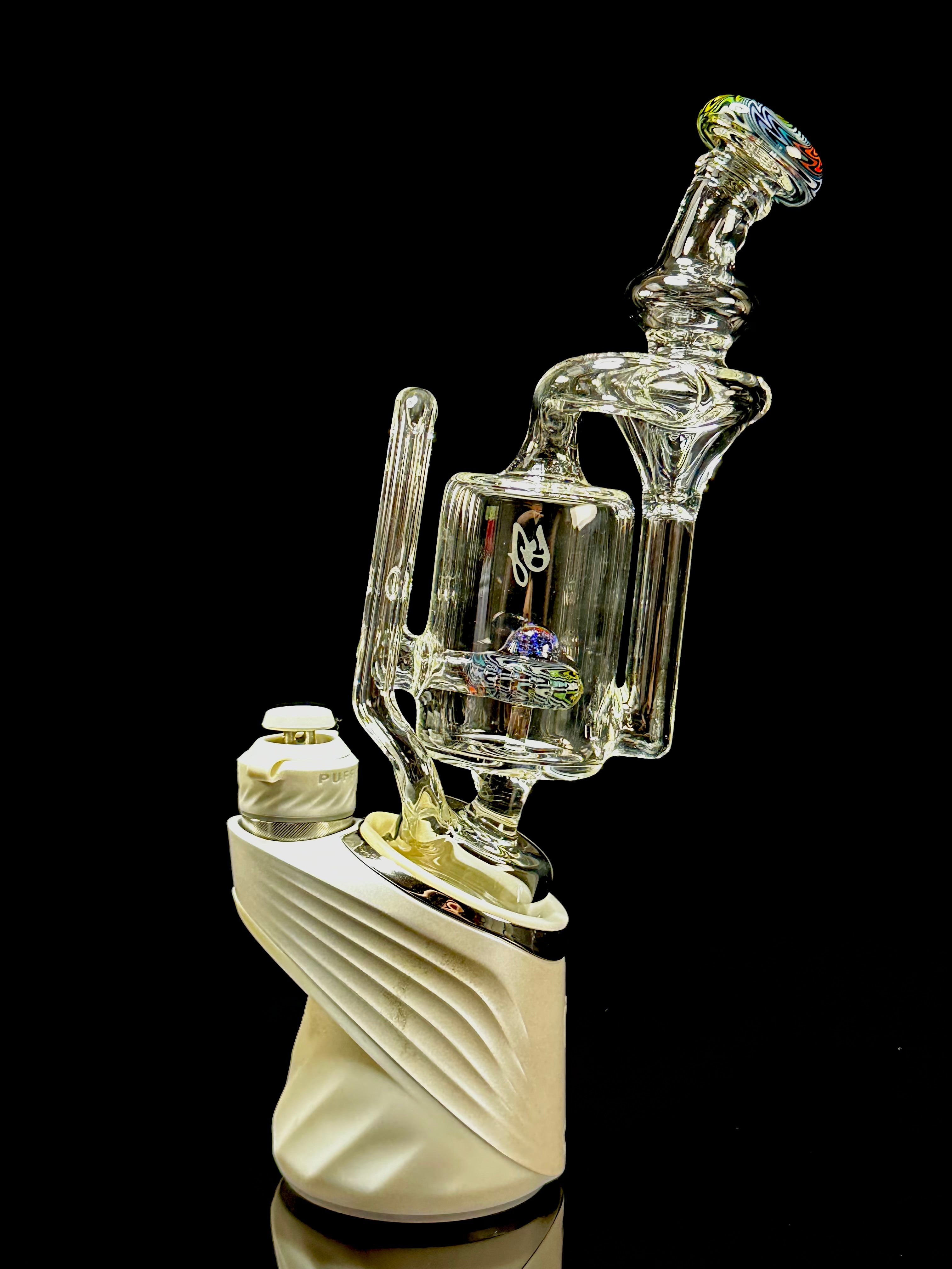 OJ Flame Puffco Peak and Pro Wigwag Recycler Top