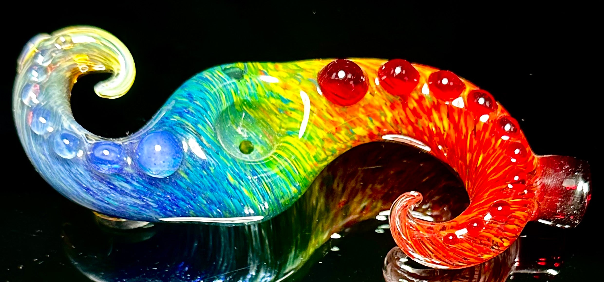 Future Glass Art Curl Spoon Full Color