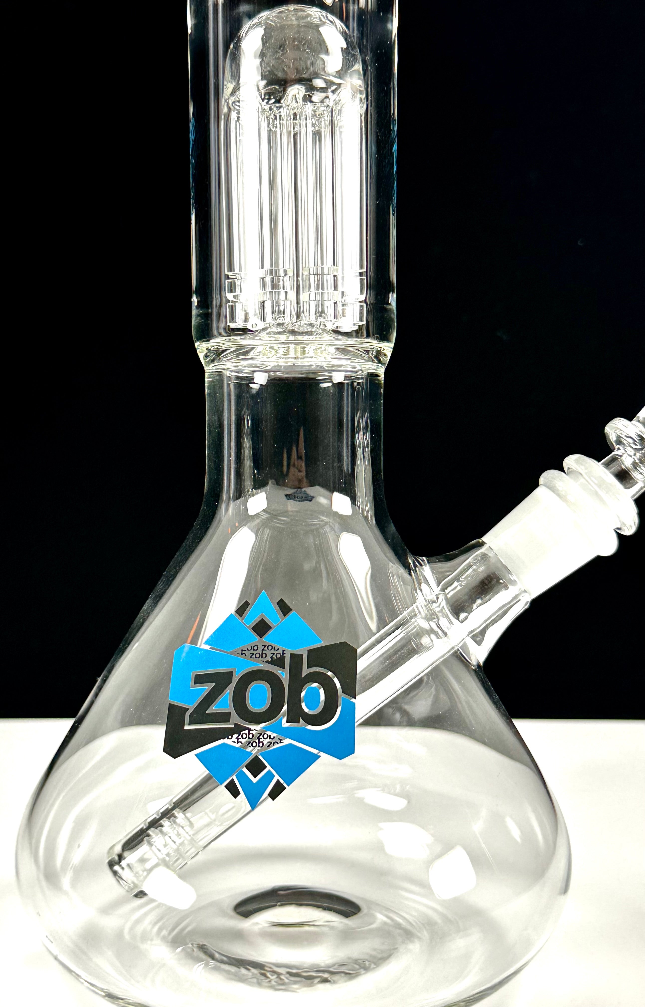 Zob 16 inch Mini Beaker with 8 Arm Tree Percolator Blue & Black Label