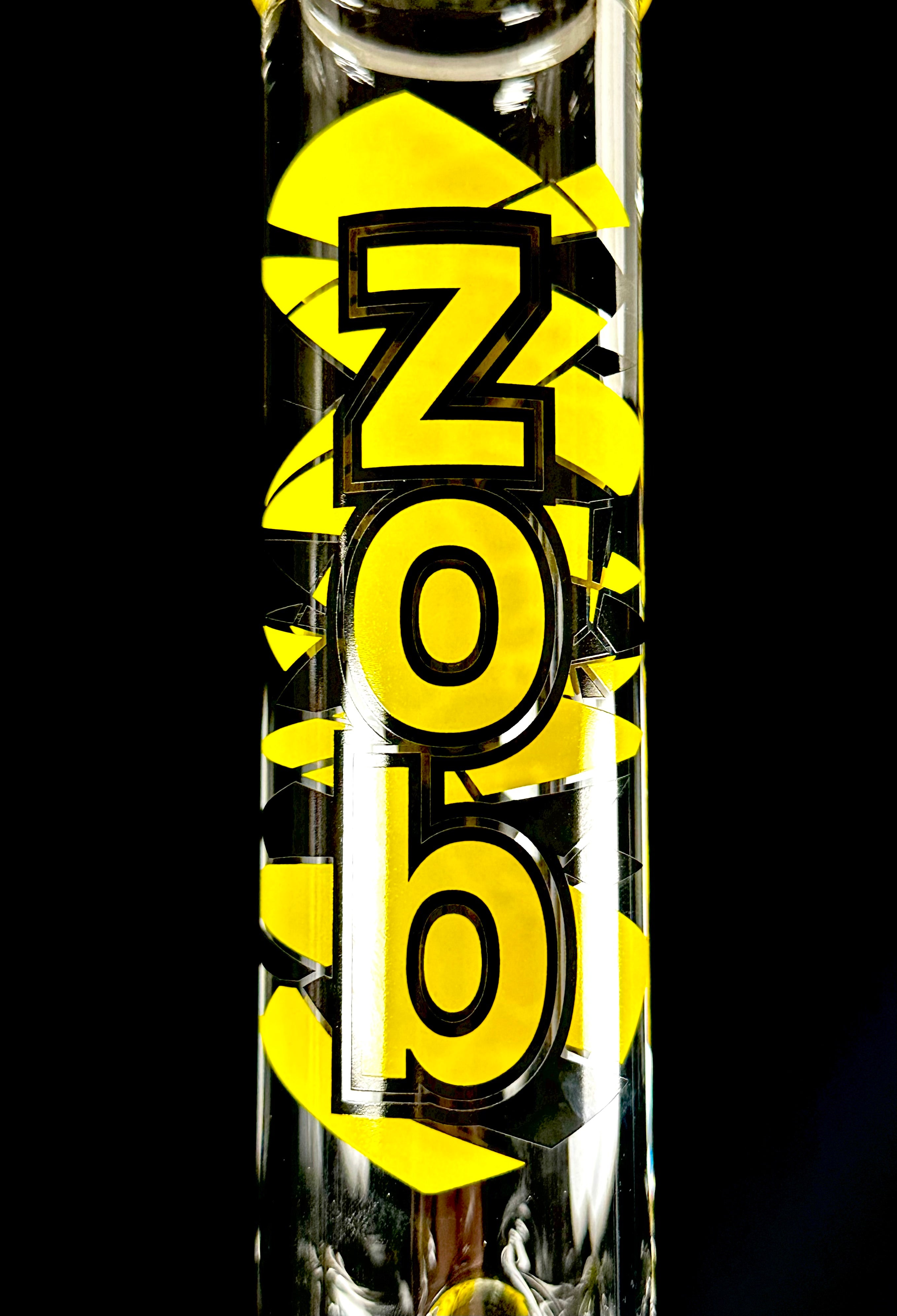 Zob 18 inch Beaker with UFO Percolator Yellow & Black Label
