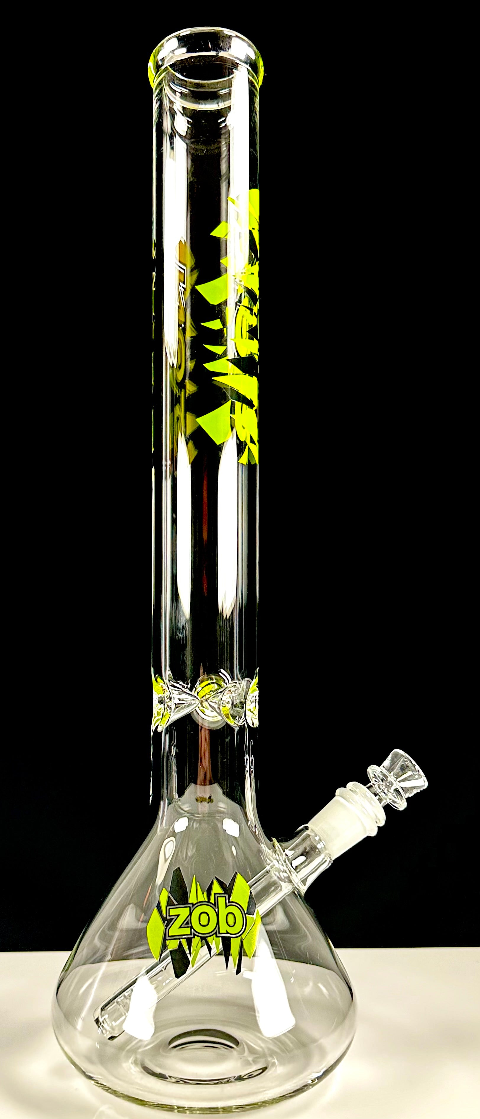 Zob 18 inch OG Beaker Neon Green & Black Label