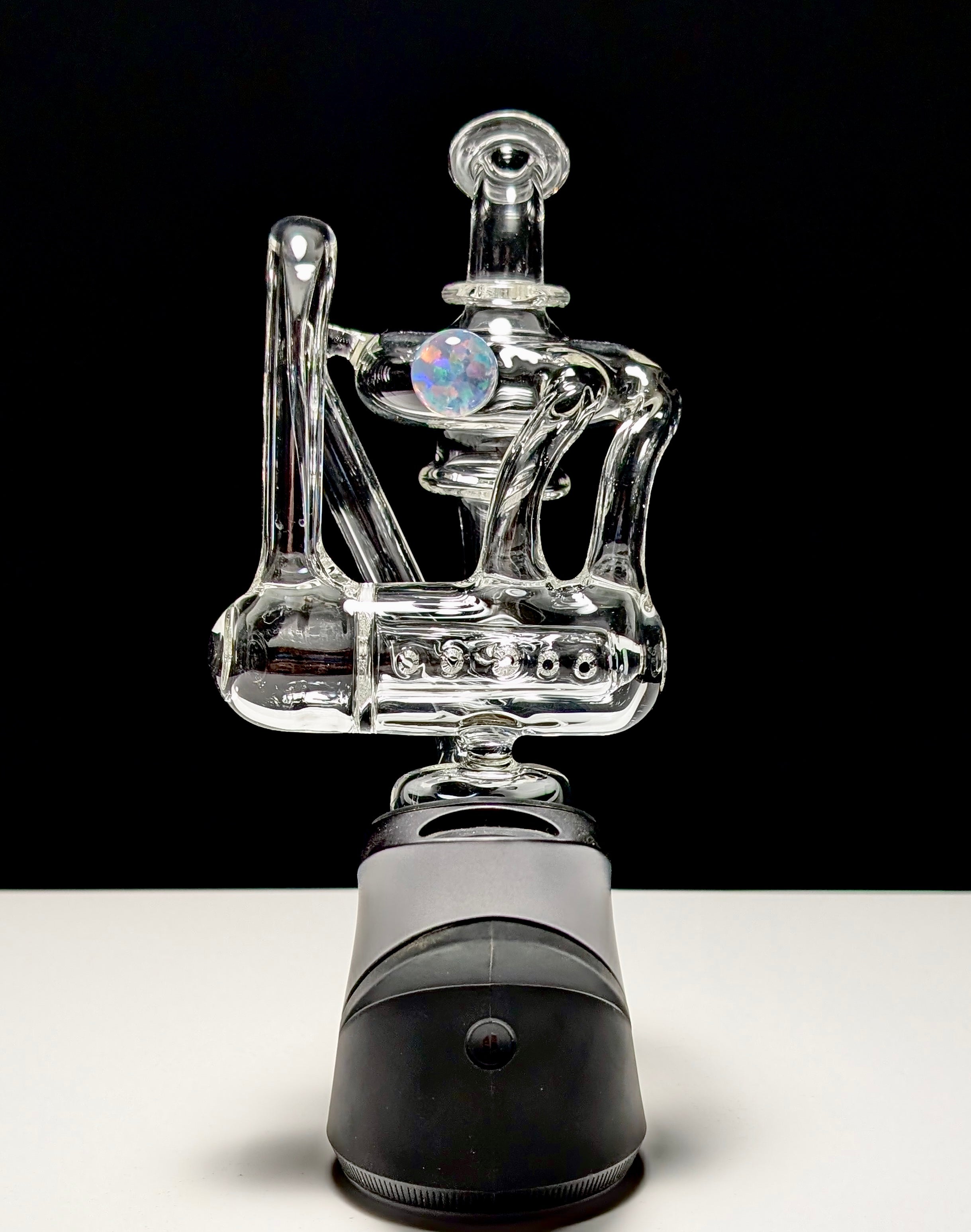 Call Your Fam Glass Vaccine Pump Recycler Puffco Peak Top