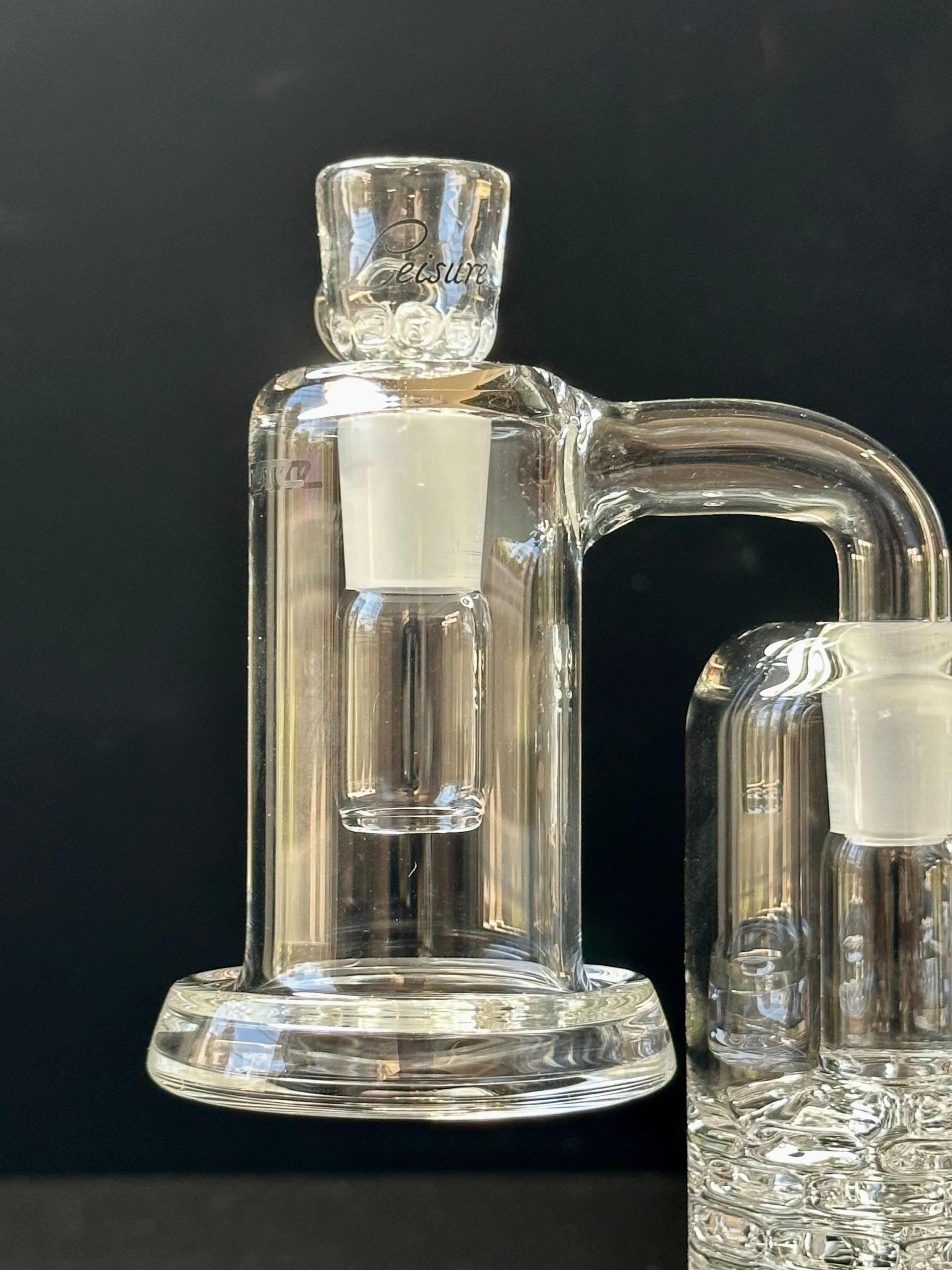 Leisure Glass Brickstack Recycler 14mm w/ dry catcher & Slide