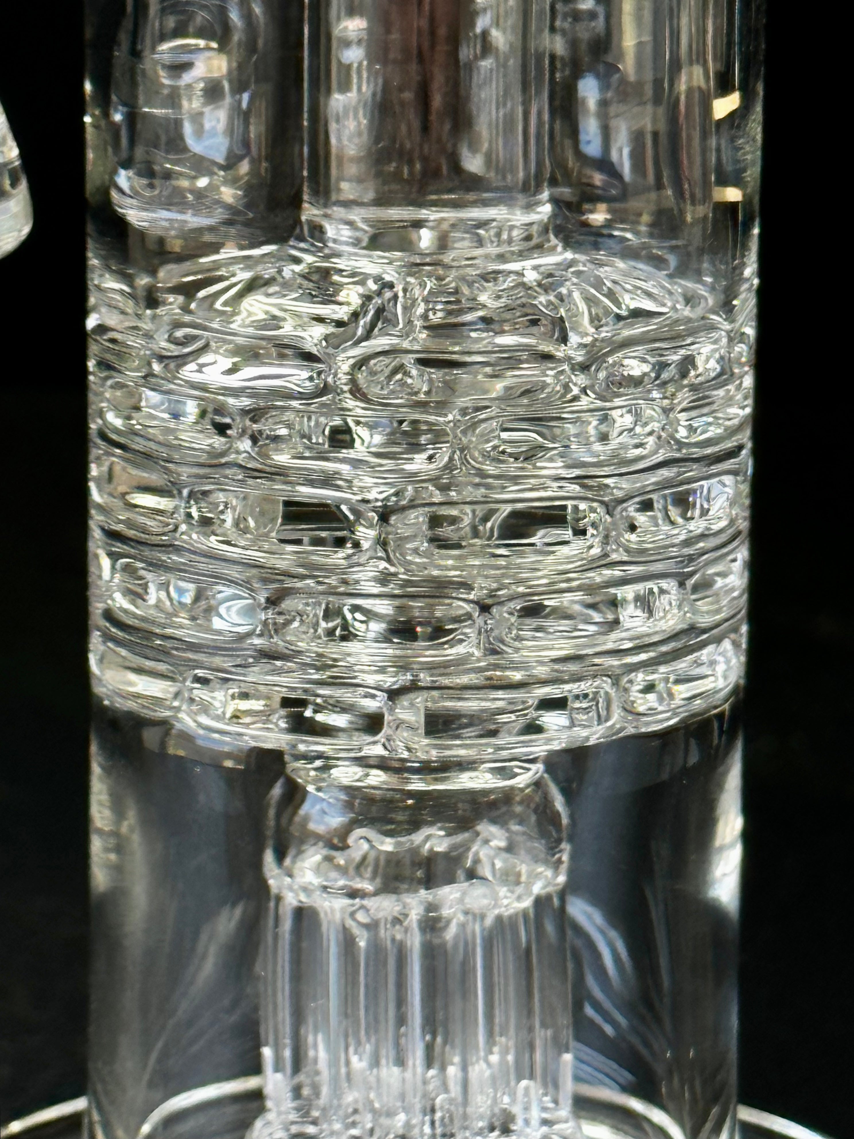 Leisure Glass Brickstack Recycler 14mm w/ dry catcher & Slide