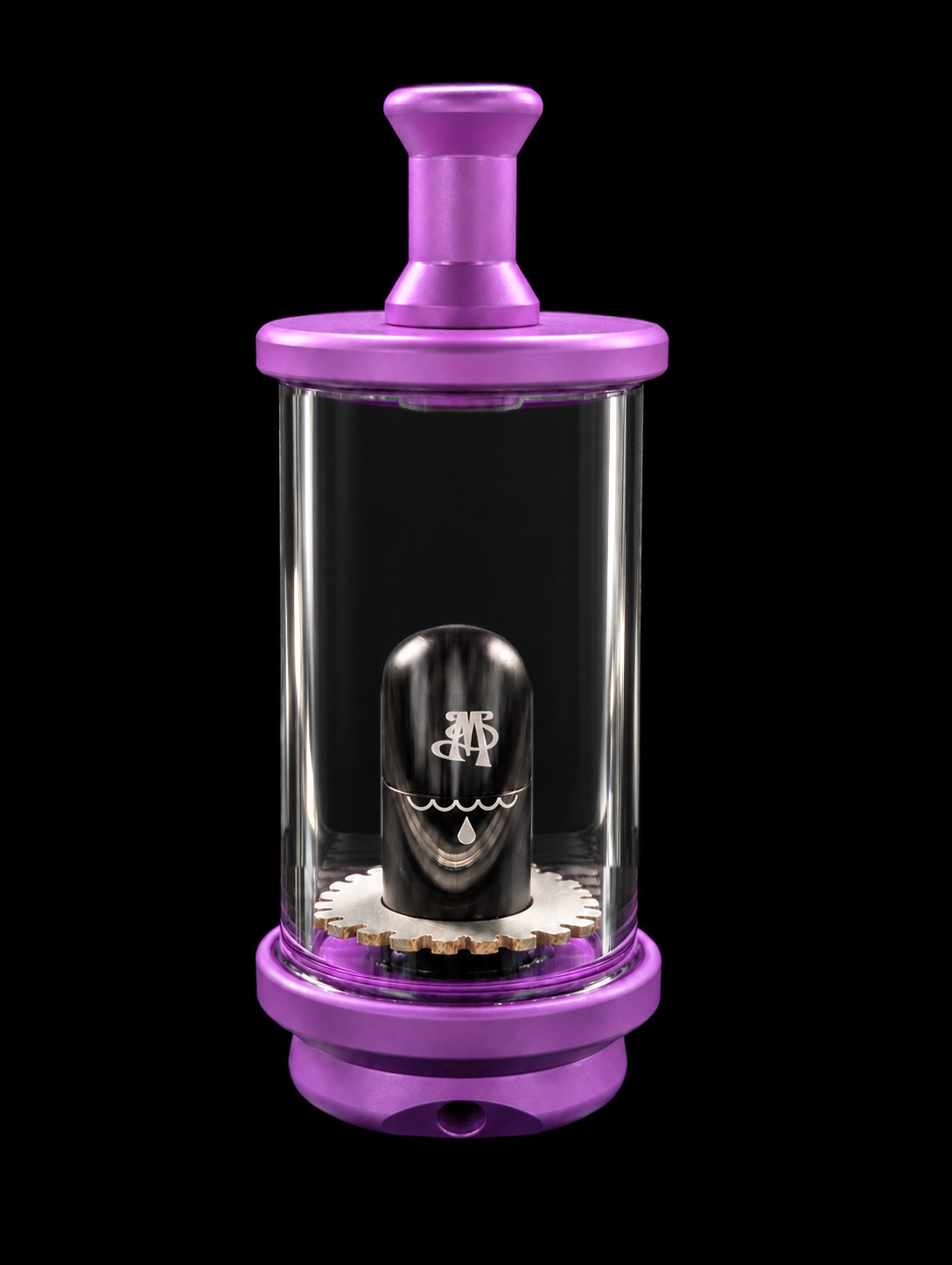 Madhatter Glassworks Purple Chuggler – Puffco Peak Bubbler Top