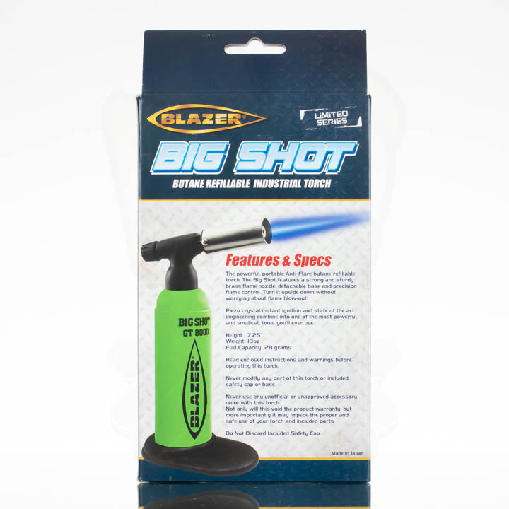Blazer Big Shot GT8000 Limited Edition Green Torch - TheSmokeyMcPotz Collection 
