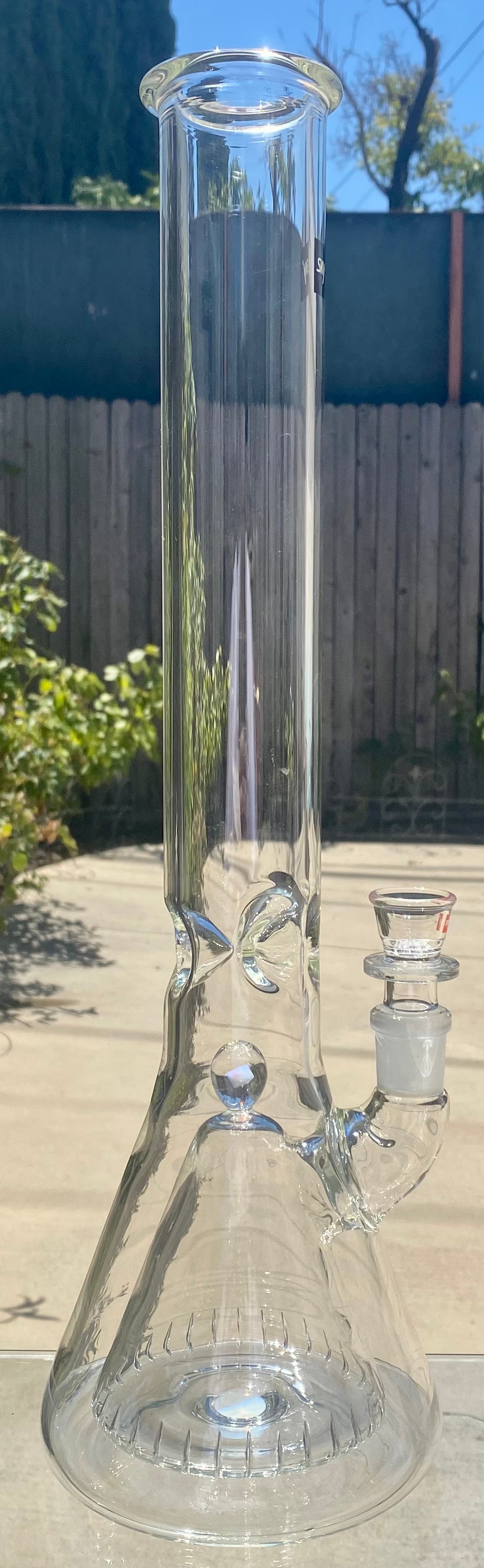 Sky Glass Fusion Beaker 17” Medium Size