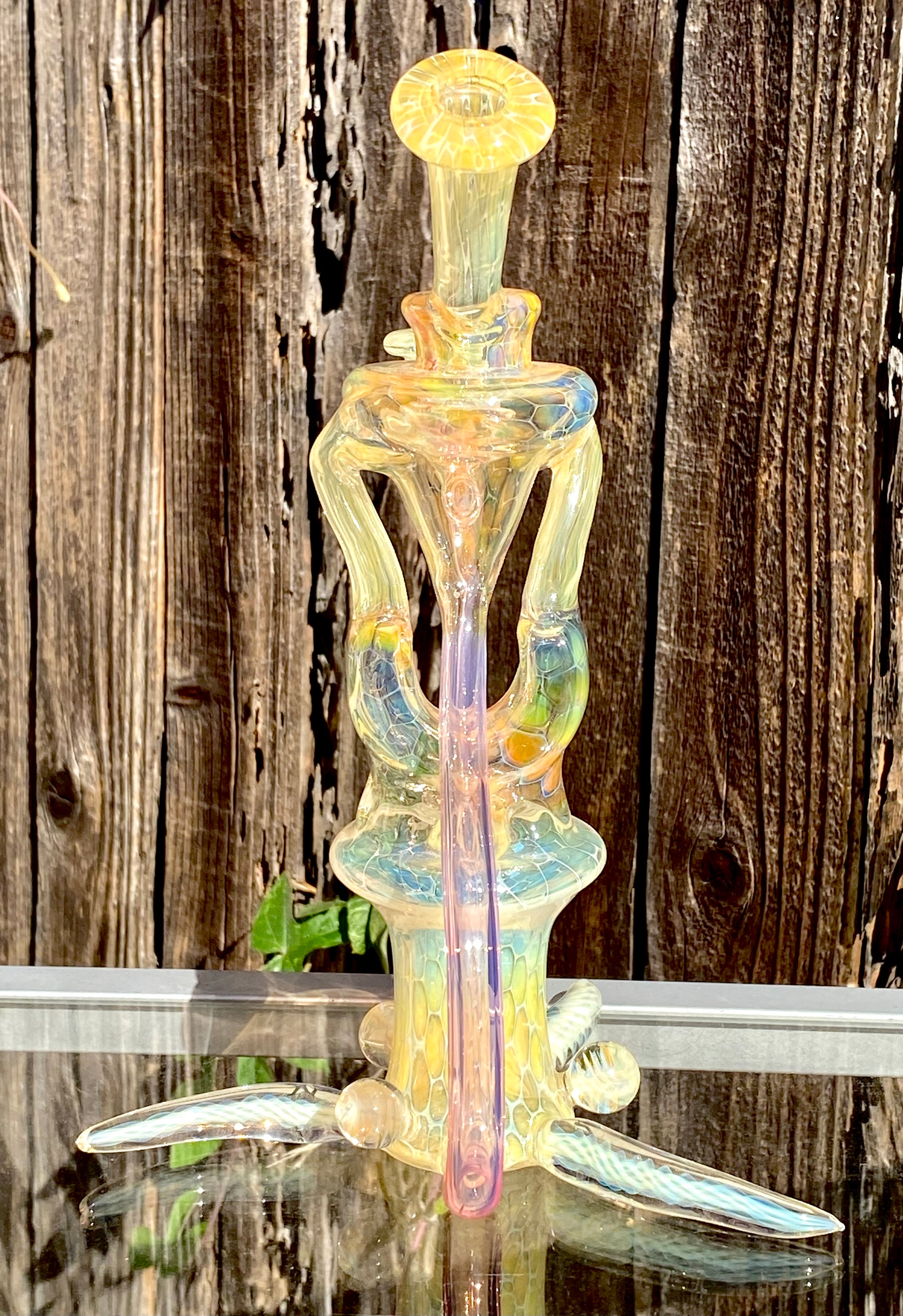 Jakers x Asthmatic Glasstastic Collab Double Uptake Fully Fumed Rig