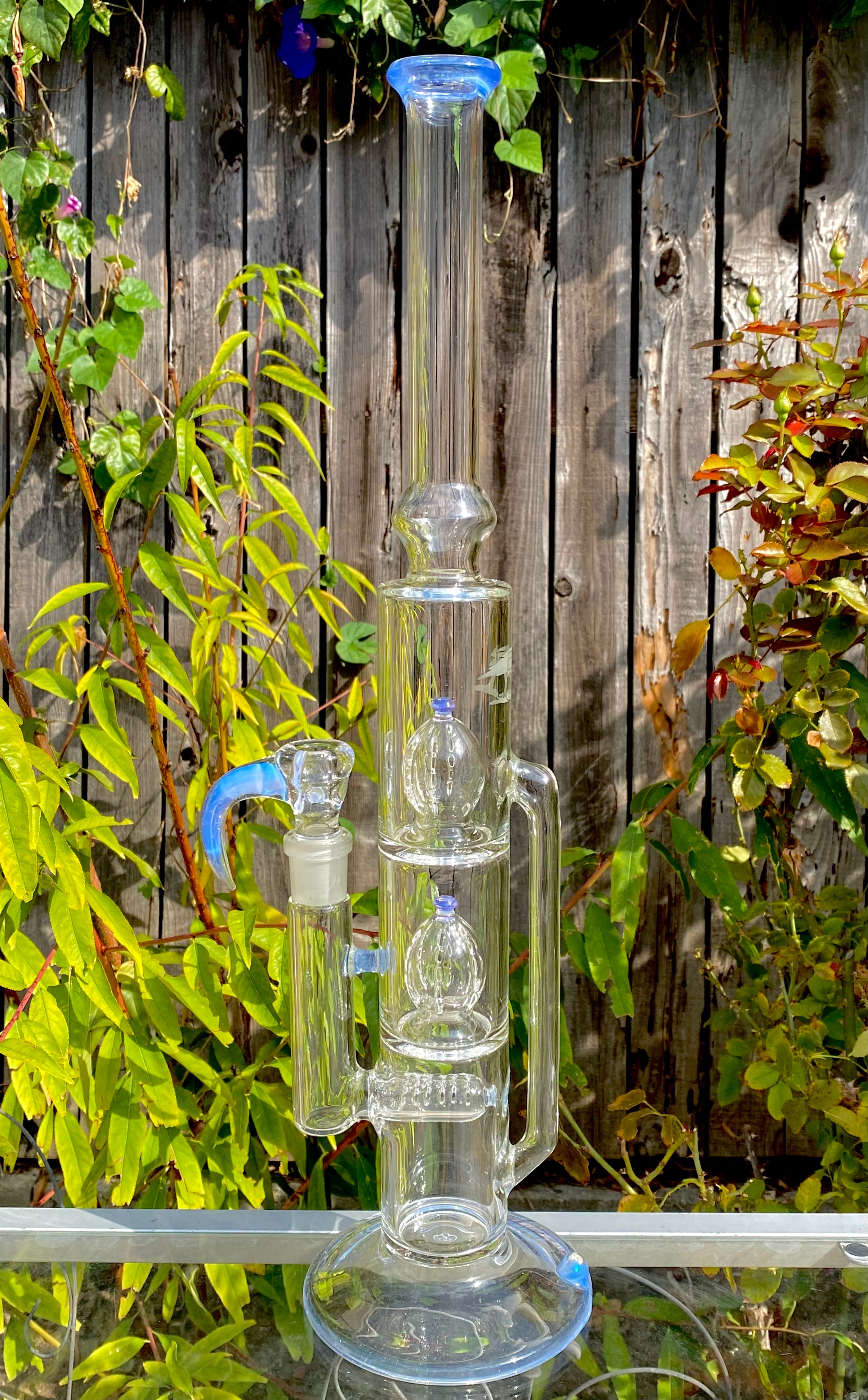 5_3lements Glass Grid to Double Imperial Recycler Purple Lilac