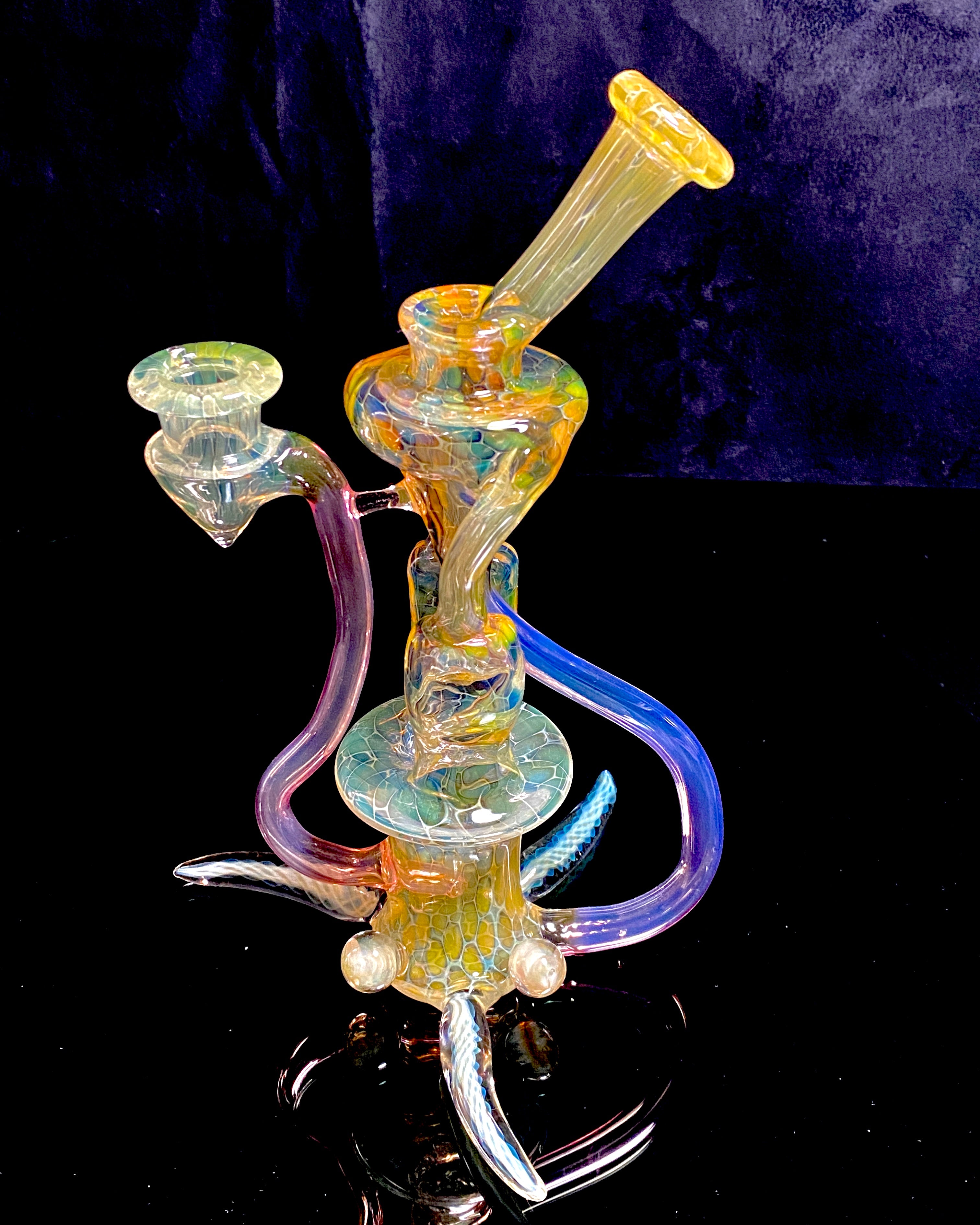 Jakers x Asthmatic Glasstastic Collab Fully Fumed Rig - TheSmokeyMcPotz Collection 