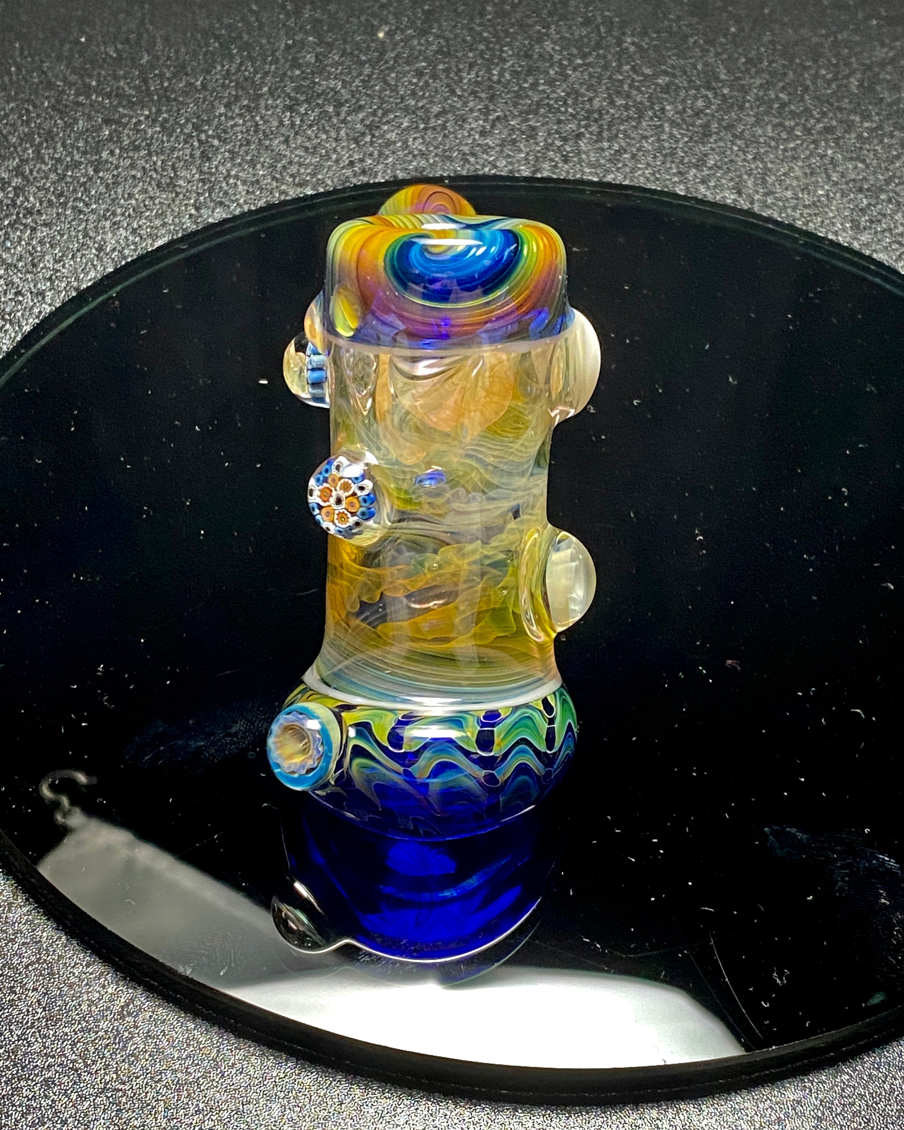 Lammi Glass Dry Pipe Fully Fumed Hammer #2 - TheSmokeyMcPotz Collection 