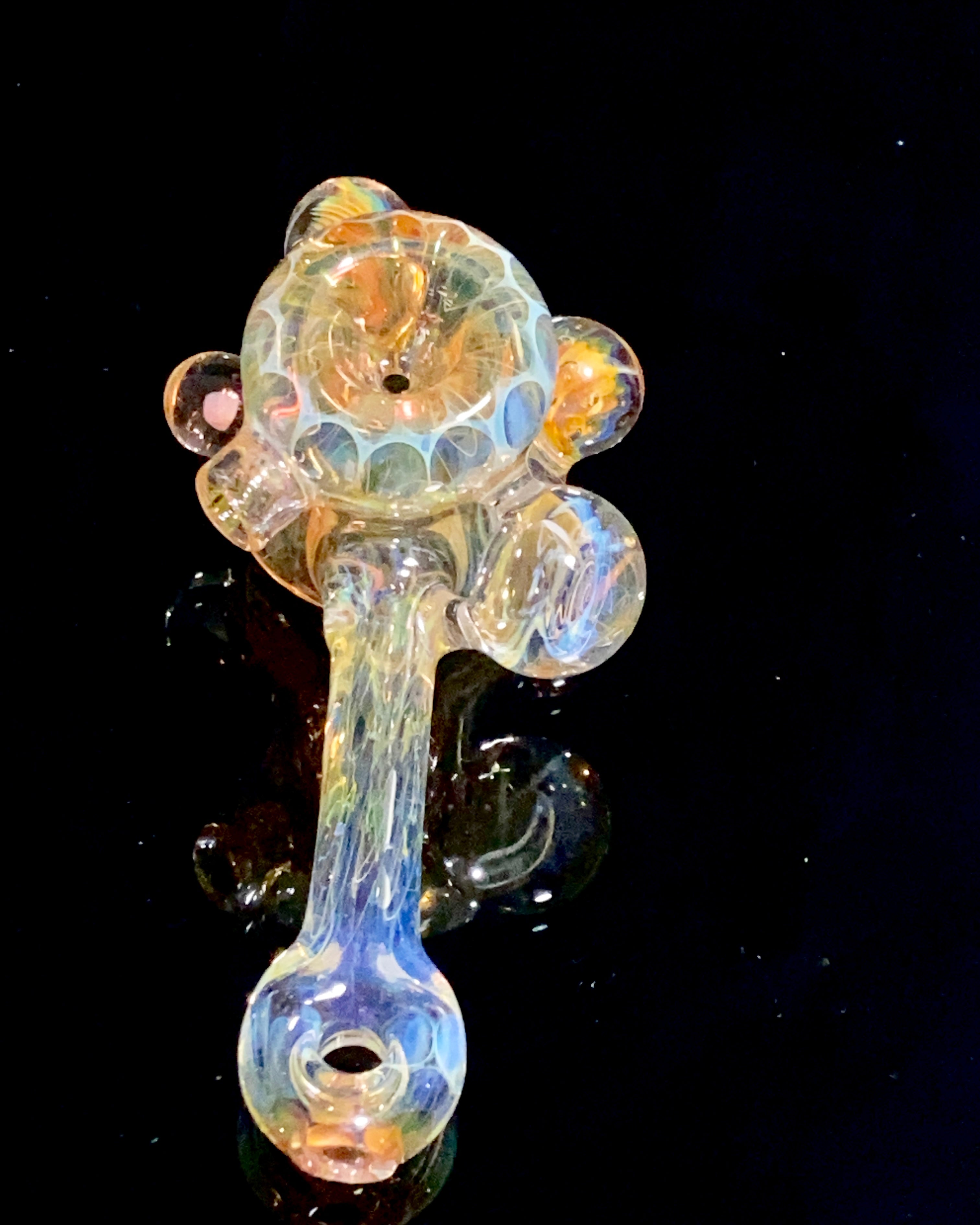 B $ Glass Fully Fumed Hammer with Marbles - TheSmokeyMcPotz Collection 