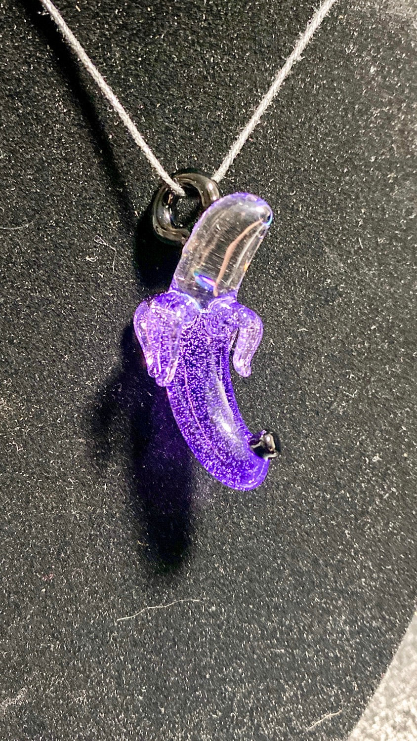 Dippy Glass Purple Lollipop Pendie - TheSmokeyMcPotz Collection 