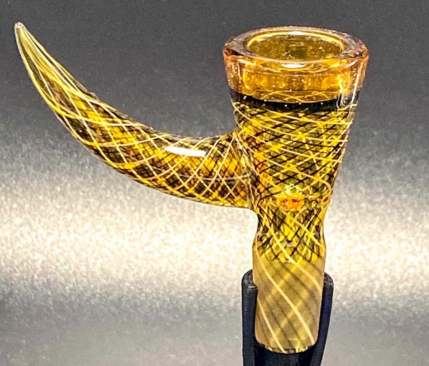 FULLY WORKED J-Honey Glassworks 14mm Reticello w- Lip Wraps & Encalmo - TheSmokeyMcPotz Collection 