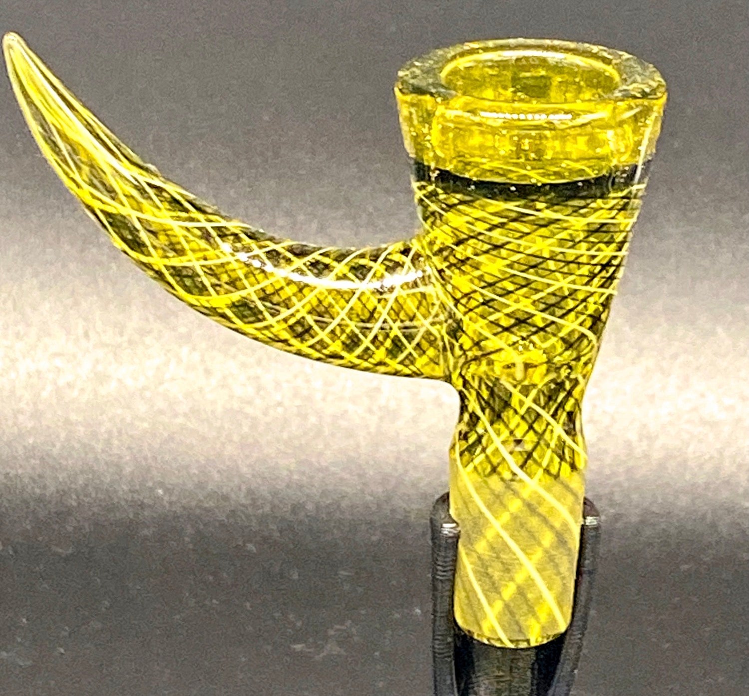 FULLY WORKED J-Honey Glassworks 14mm Reticello w- Lip Wraps & Encalmo - TheSmokeyMcPotz Collection 