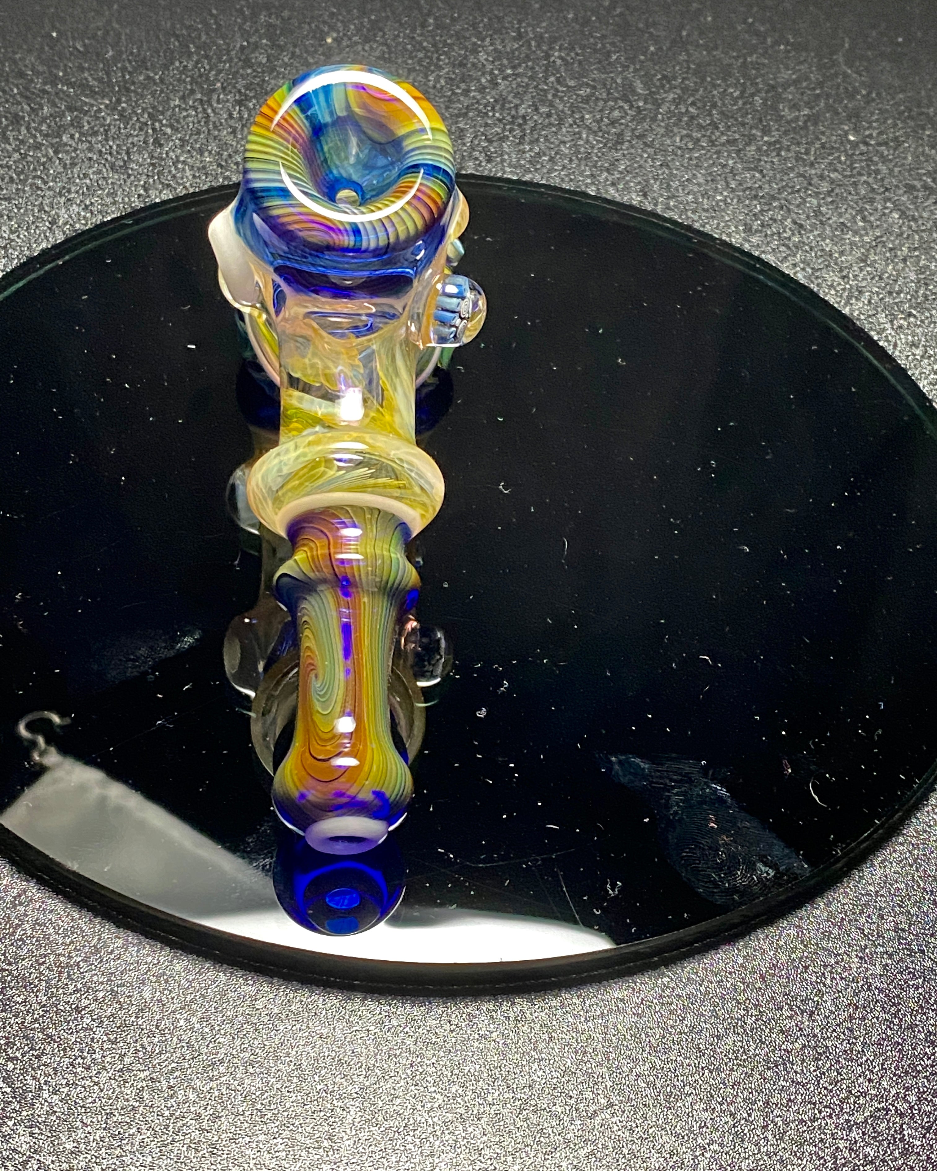 Lammi Glass Dry Pipe Fully Fumed Hammer #2 - TheSmokeyMcPotz Collection 