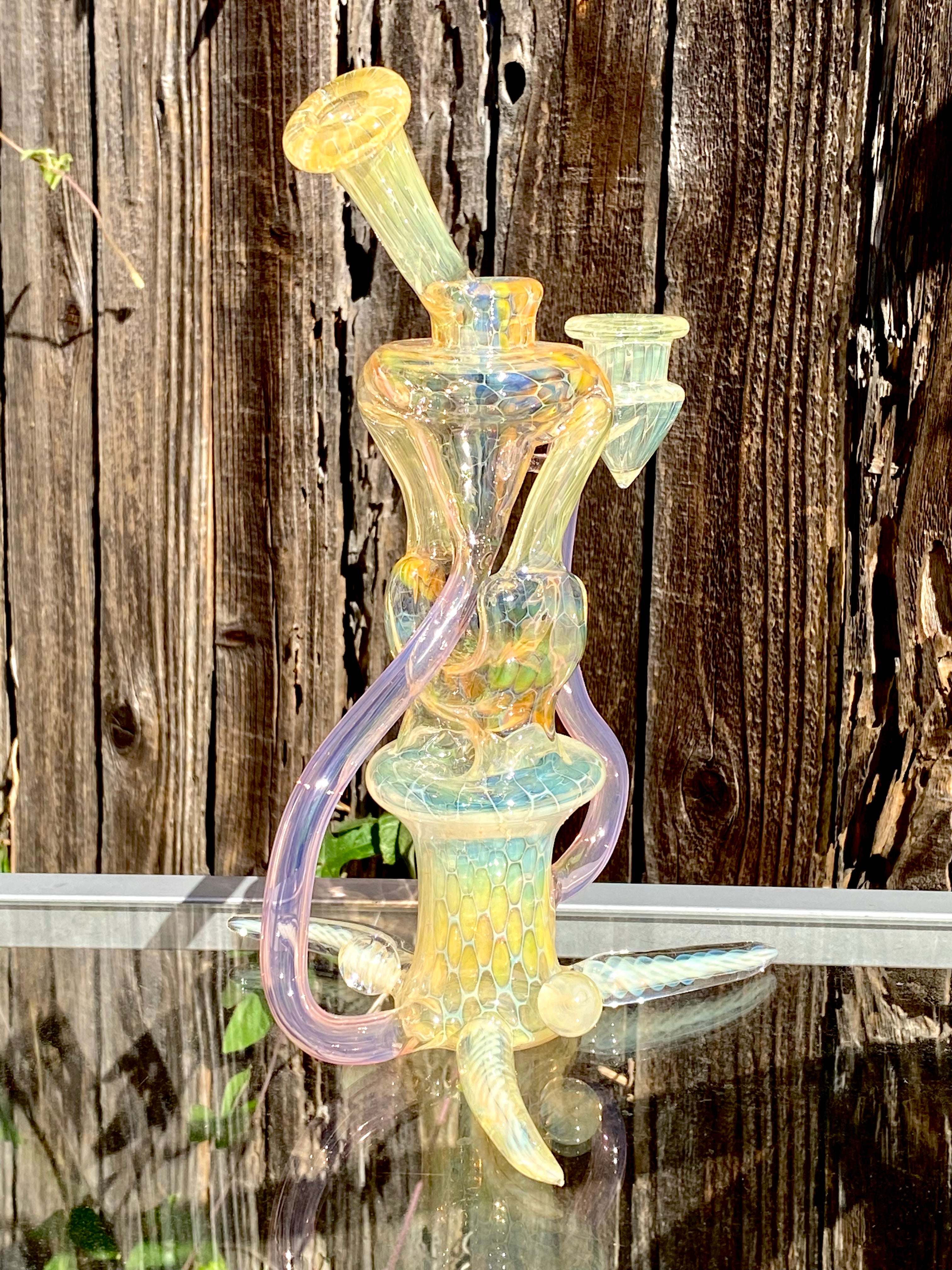 Jakers x Asthmatic Glasstastic Collab Double Uptake Fully Fumed Rig