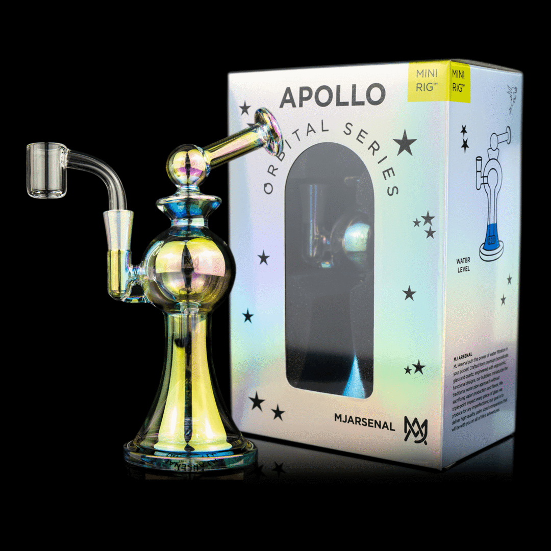 MJ Arsenal Apollo Mini Dab Rig (Orbital Series) LE (Iriedescent) - TheSmokeyMcPotz Collection 