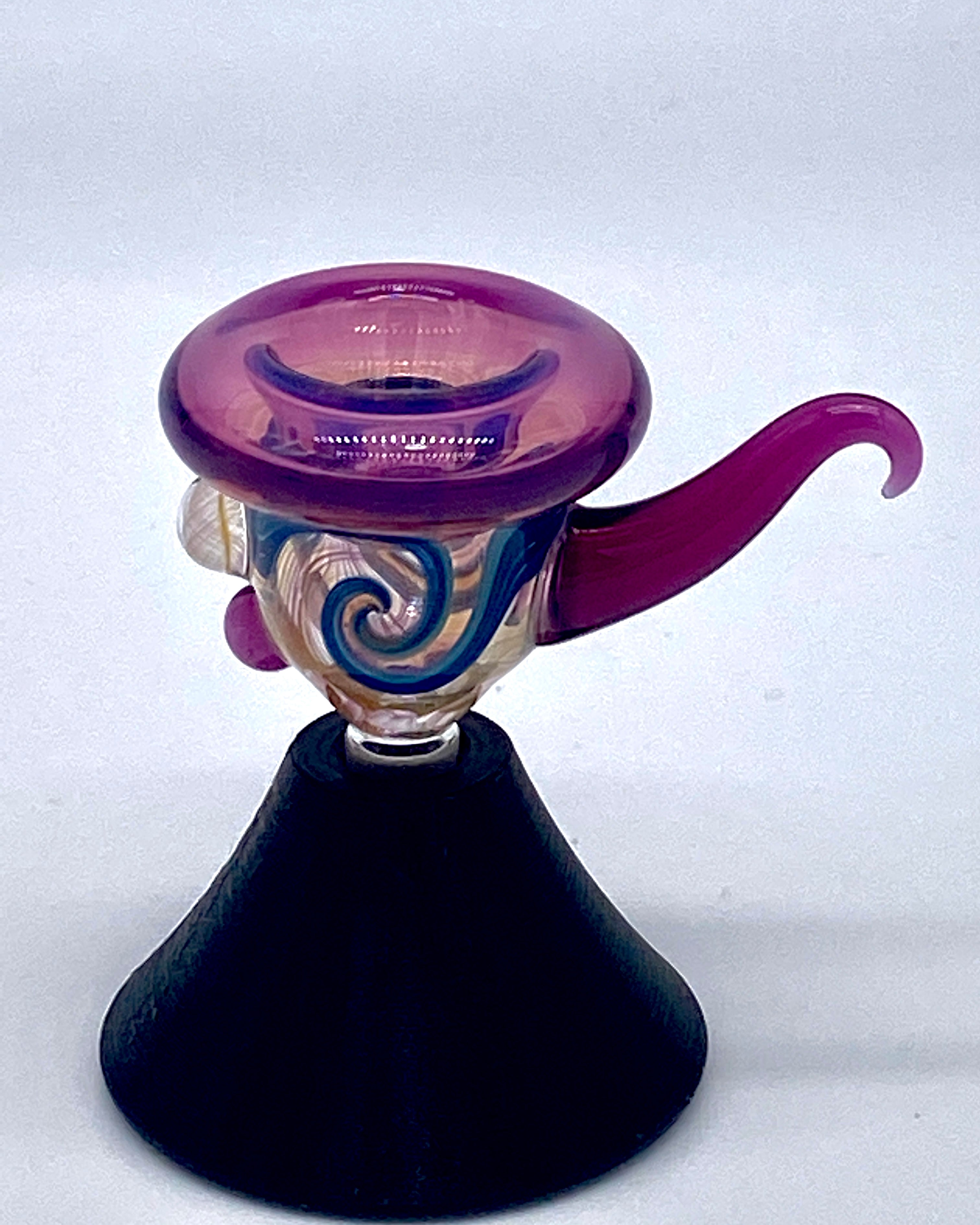 Gasp One Royal Jelly & Fumed 10mm Single Hole Slide - TheSmokeyMcPotz Collection 