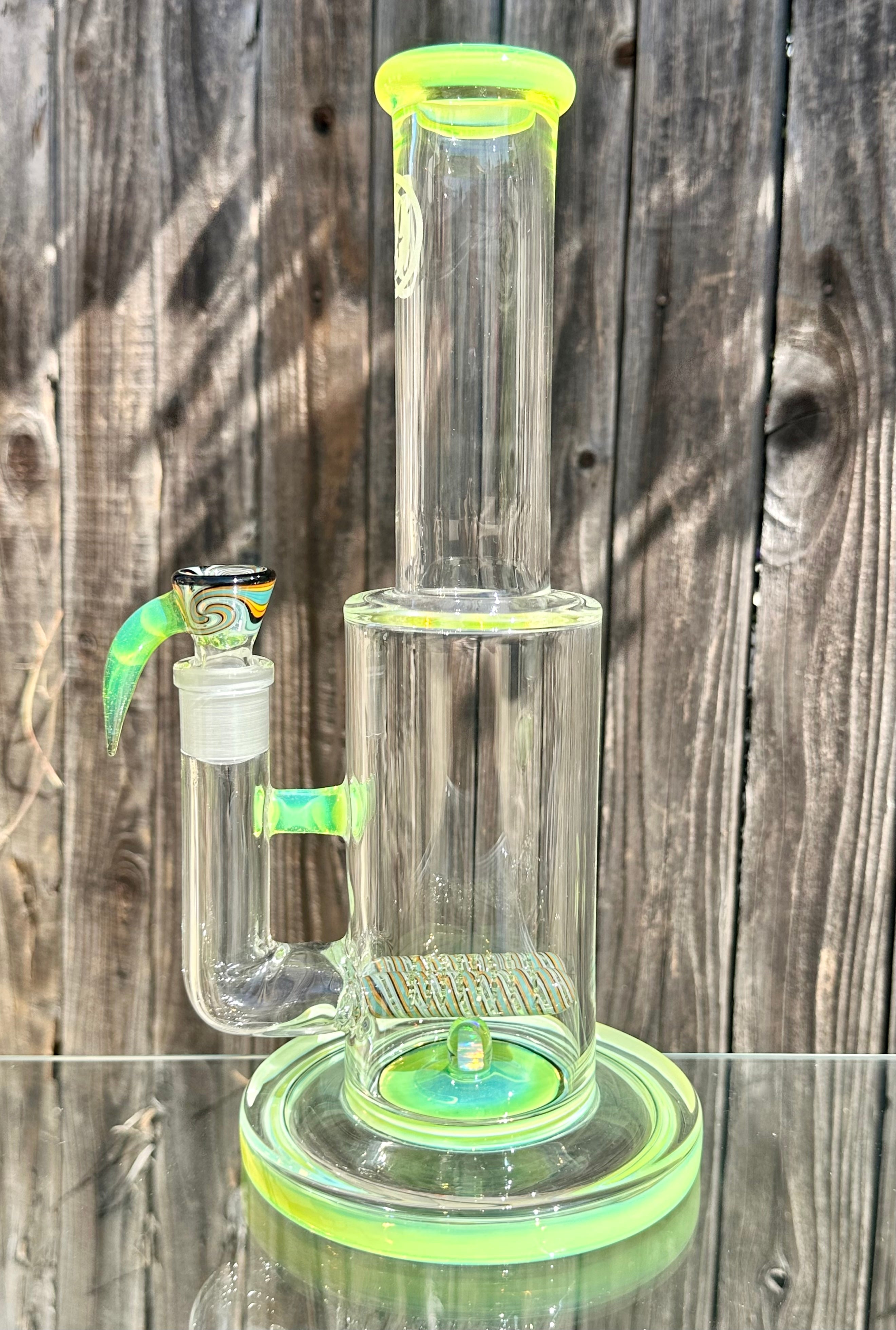 OJ Flame White Slime Wigwag w/ Green Slime Accents Double Grid 75mm can