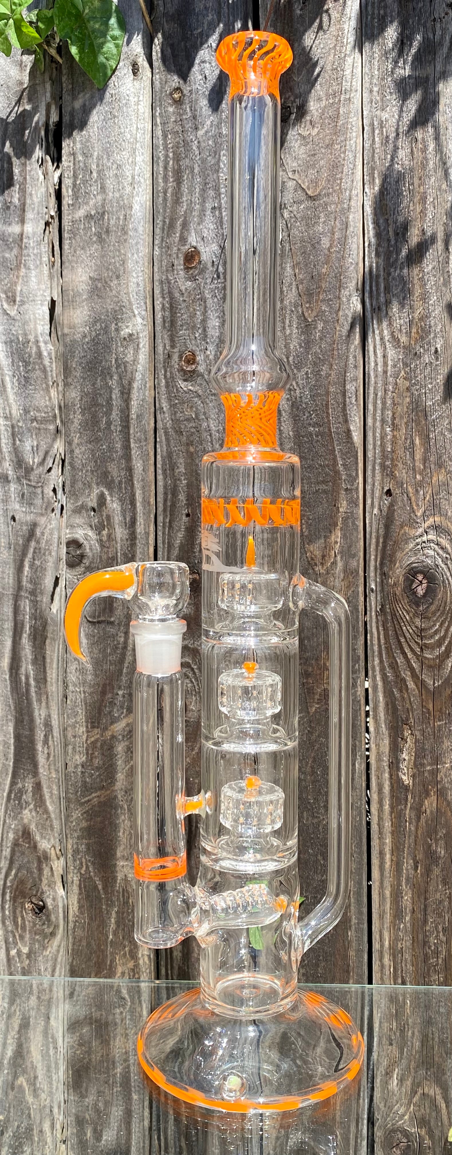 2nd Quality 5_3lements Glass 1st & Only Grid to Triple Recycler Orange Chello