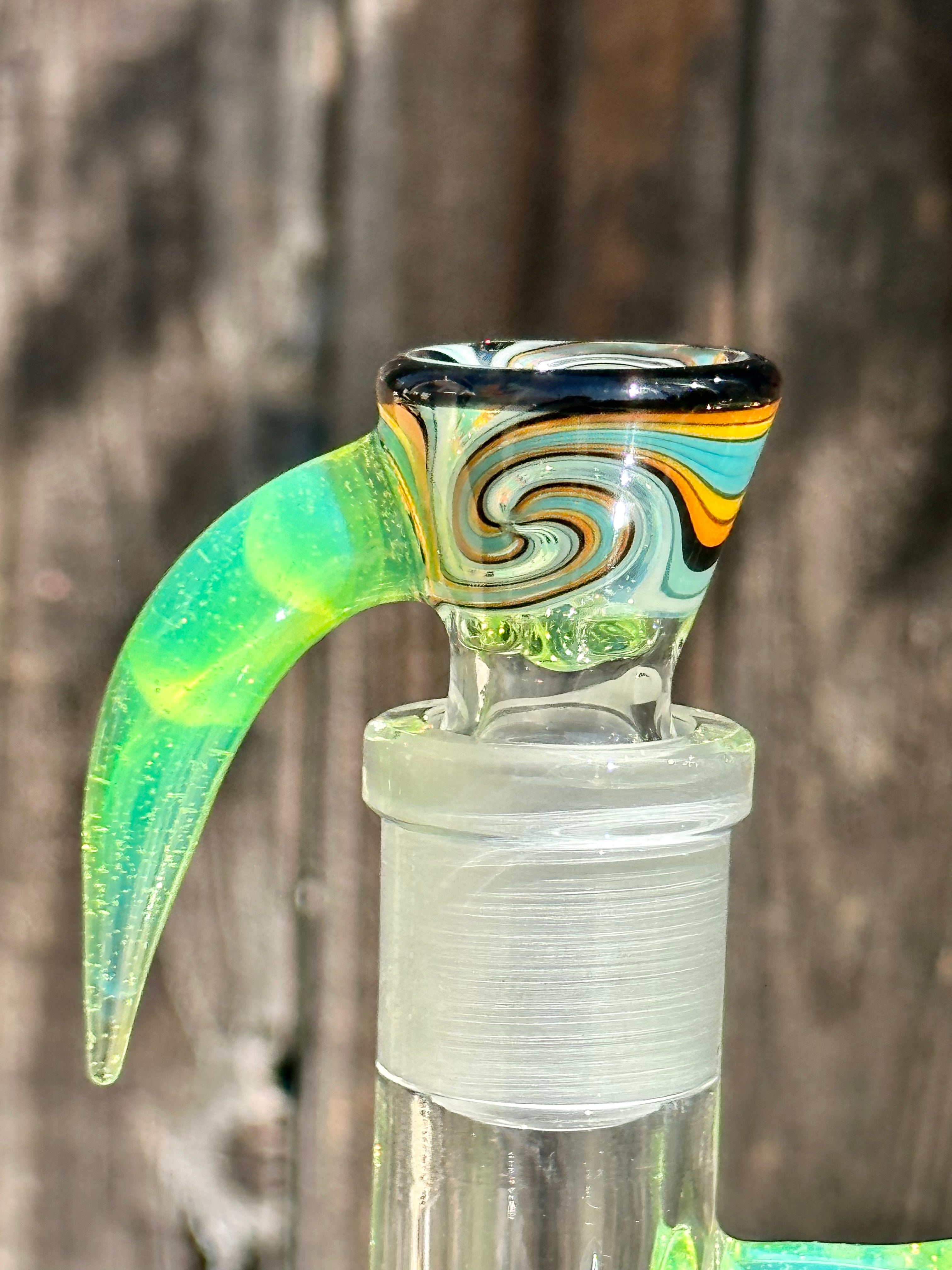 OJ Flame White Slime Wigwag w/ Green Slime Accents Double Grid 75mm can