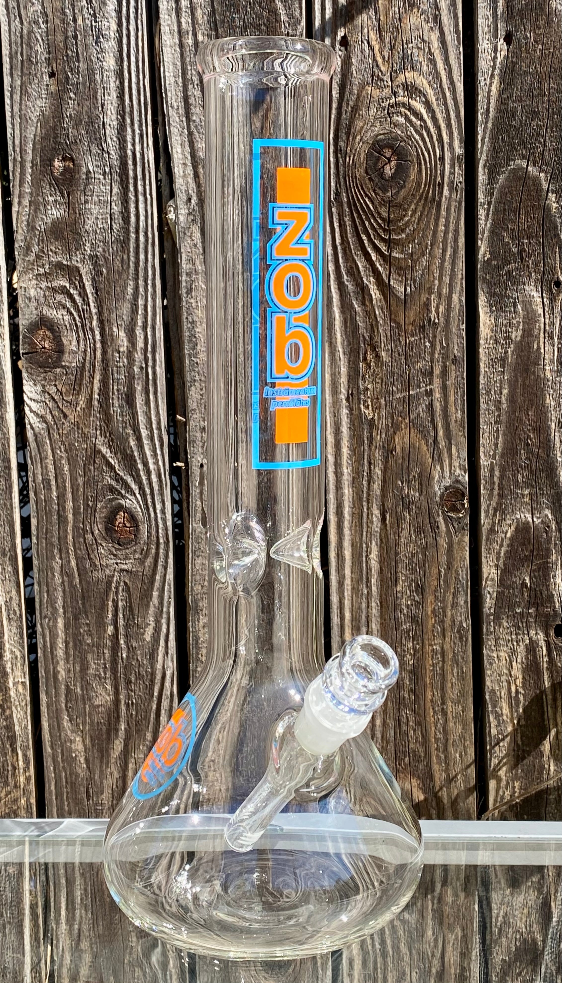 Zob 14 inch OG Beaker Orange & Blue Label
