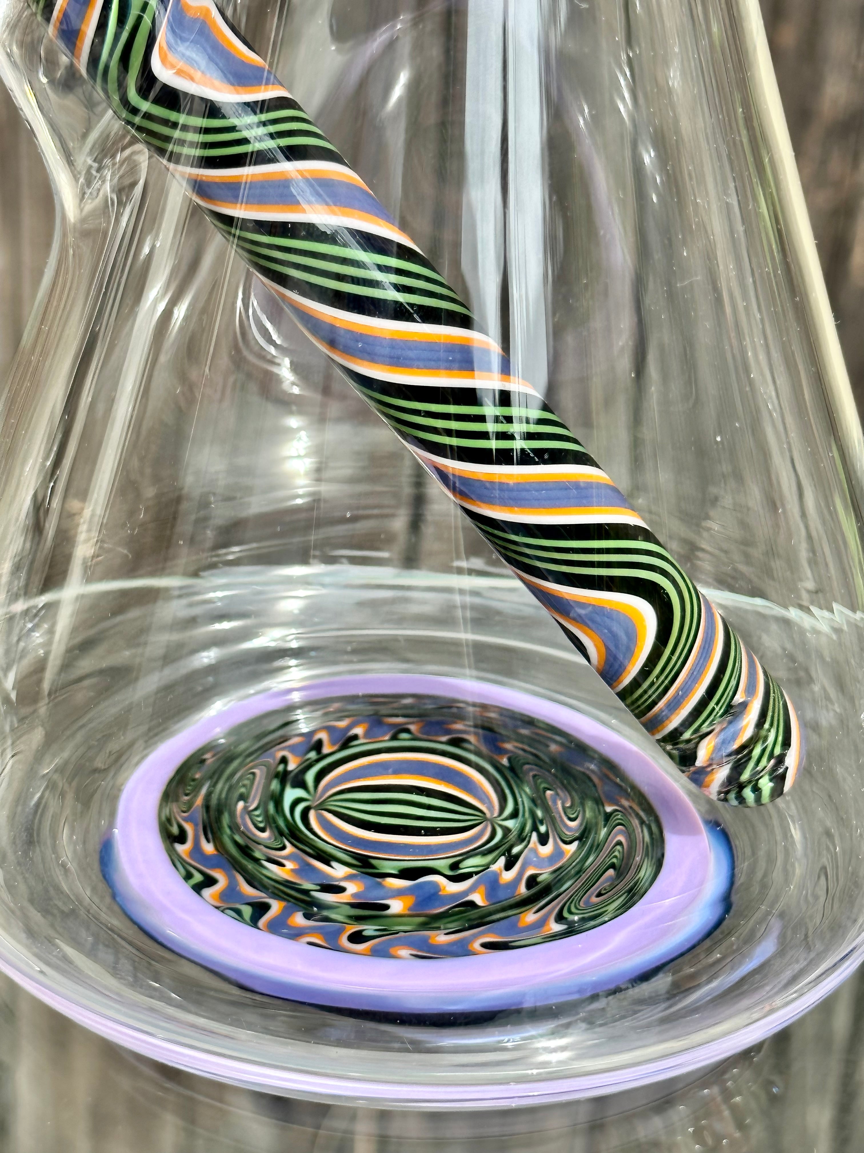 OJ Flame Worked Beaker Downstem w/ Matching Ashcatcher