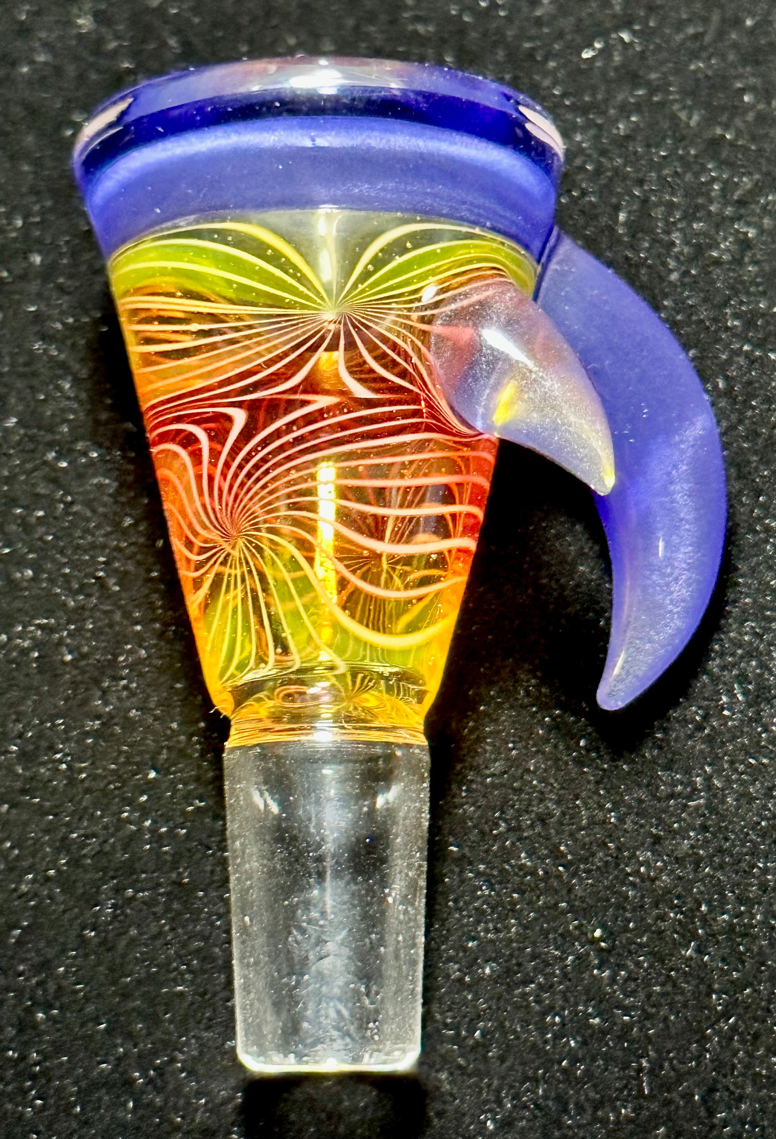 Crux Glass Single Hole 14mm Purple, Yellow, Red, Orange