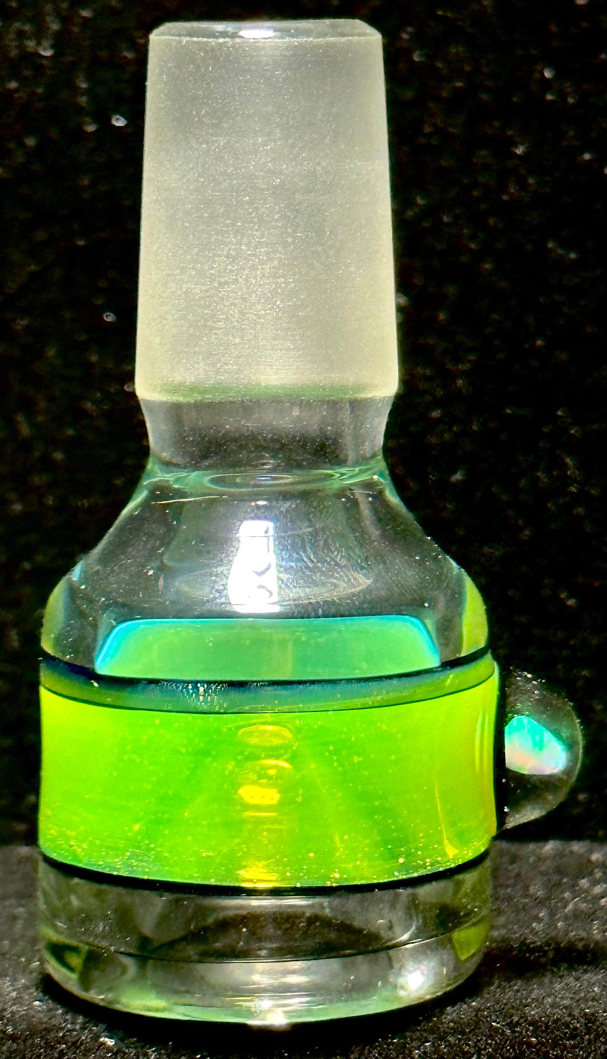 OJ Flame Green Slime Single Hole Slide 18mm